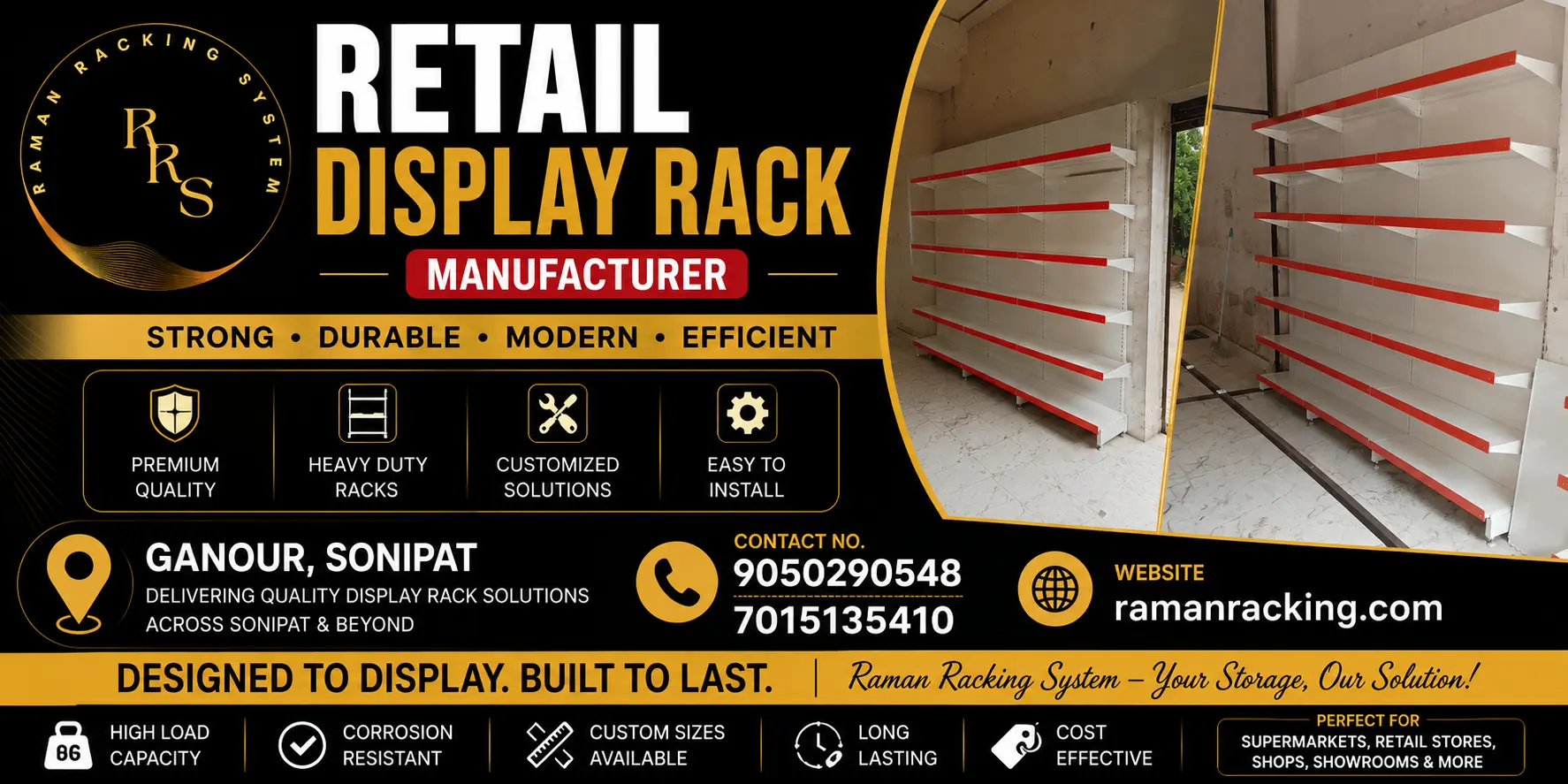 Tectran Display Retail Display Rack Manufacturer in Ganour Sonipat | Rack Solutions